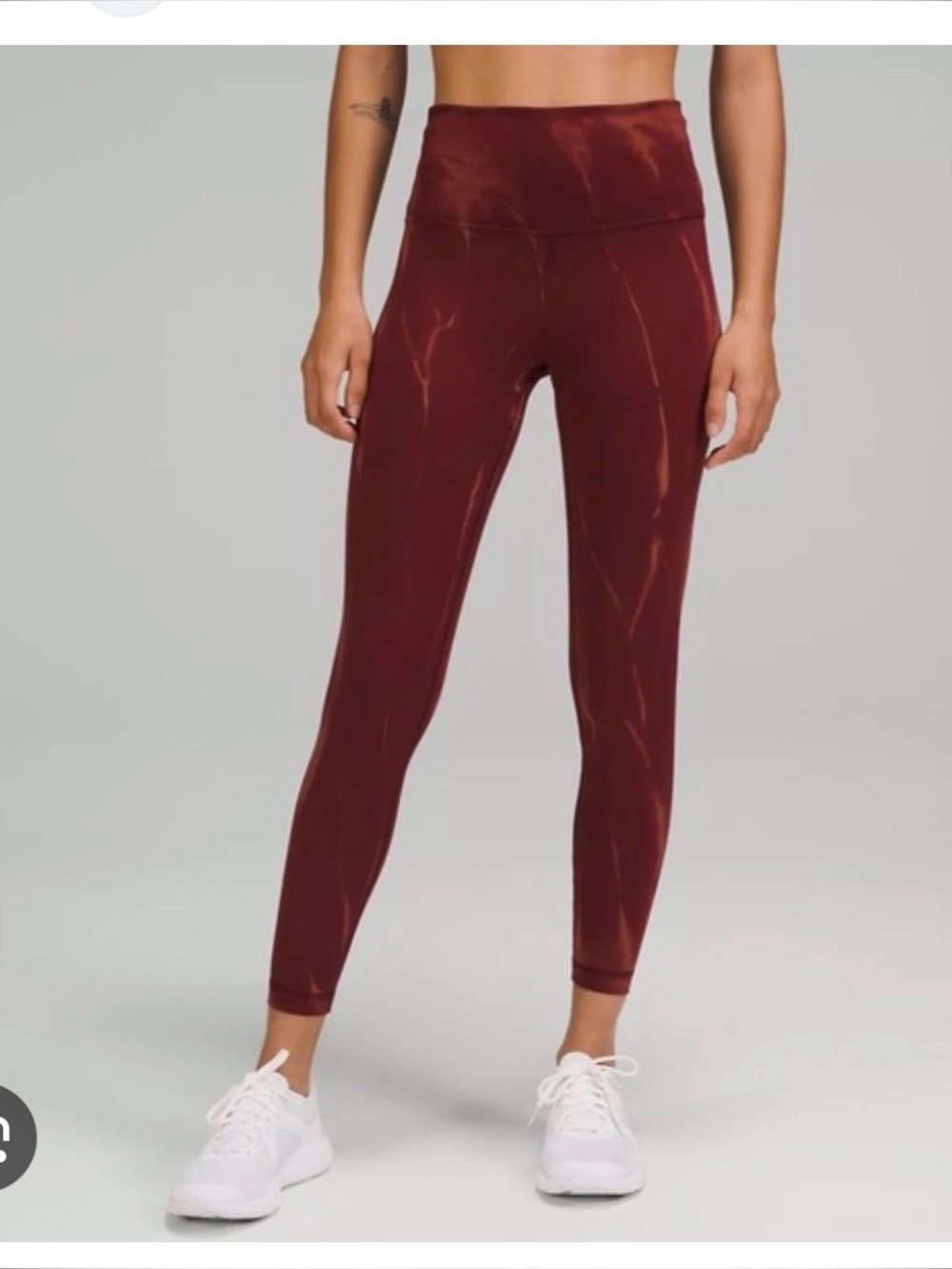 lululemon Wunder train High-Rise Burgundy Leggings